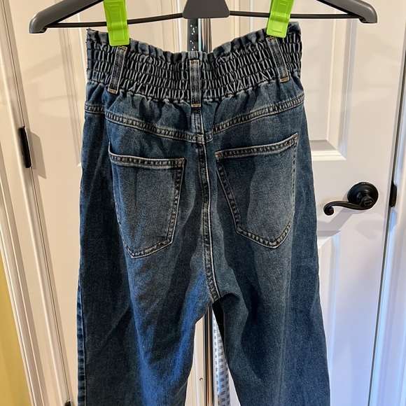 100% cotton High waist barrel jean - waistband - Picture 2 of 5